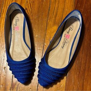 Vibrant Blue Bejeweled Flat